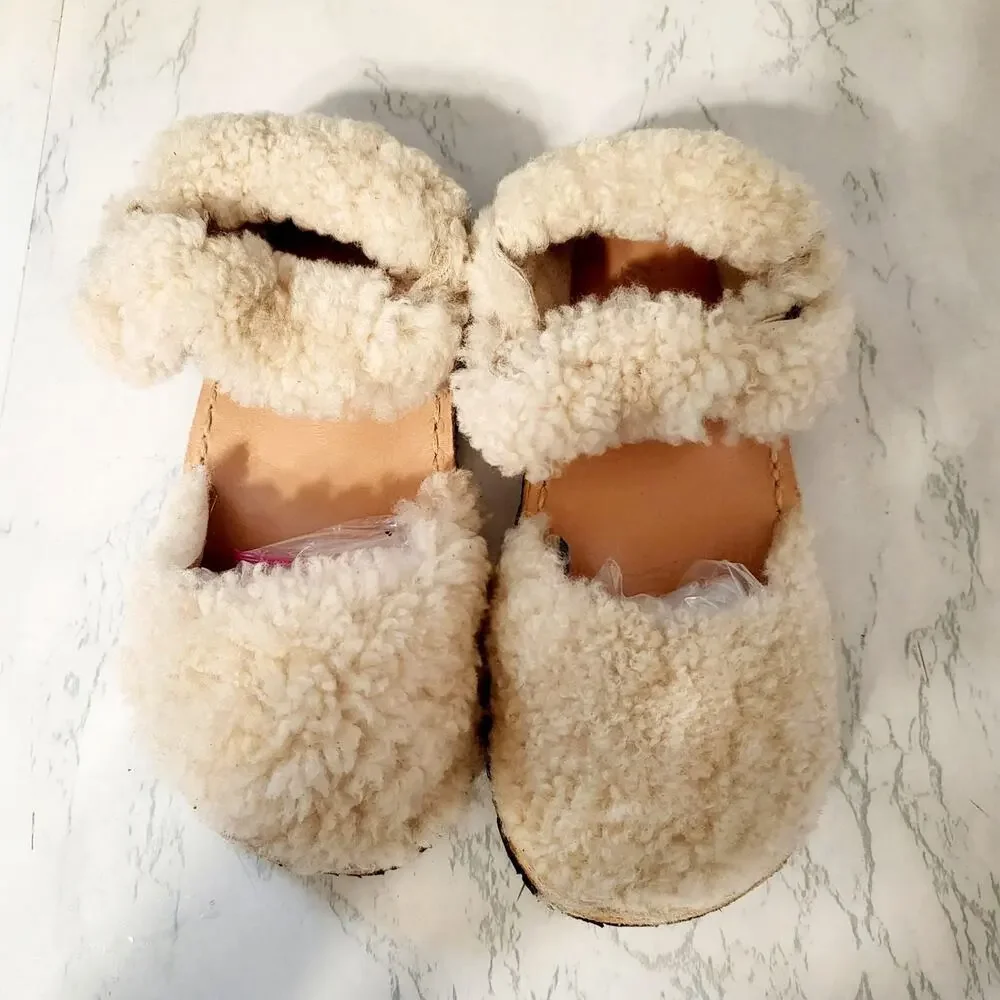 ZARA Shearling Flats‎ Size 24